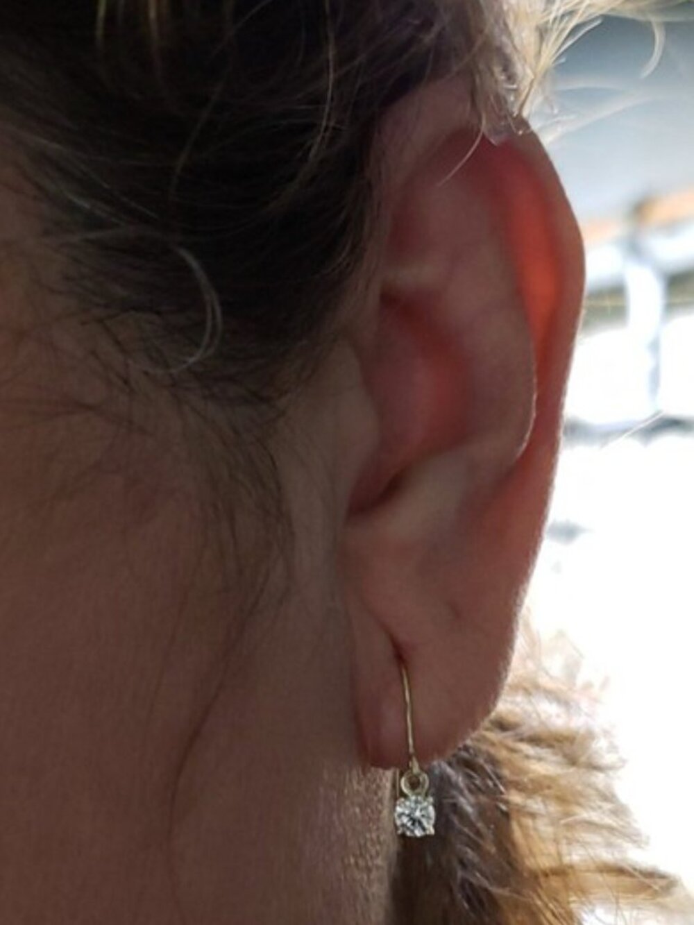 14Kt Gold 0.50 Ct Lab Grown Diamond Dangle Earrings